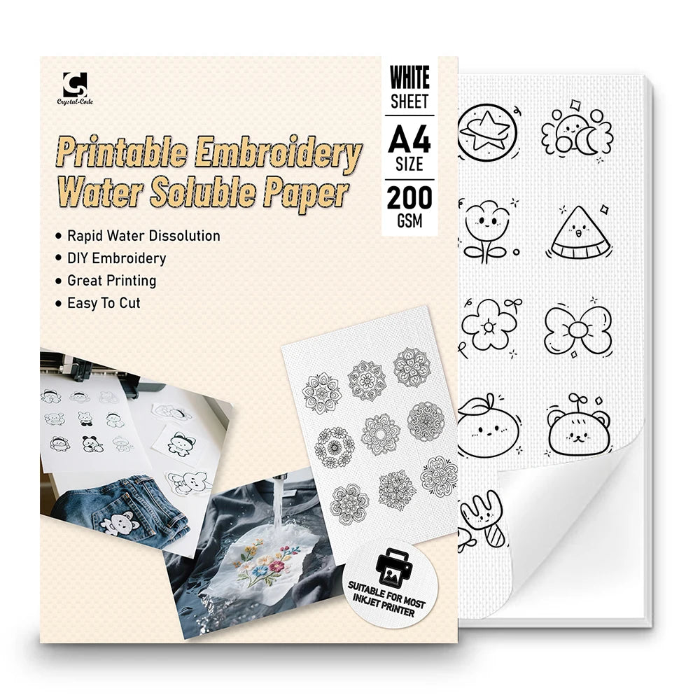 Most Popular Wash Away Stabilizer Sheets for Lace Embroidery and Handmade Sewing