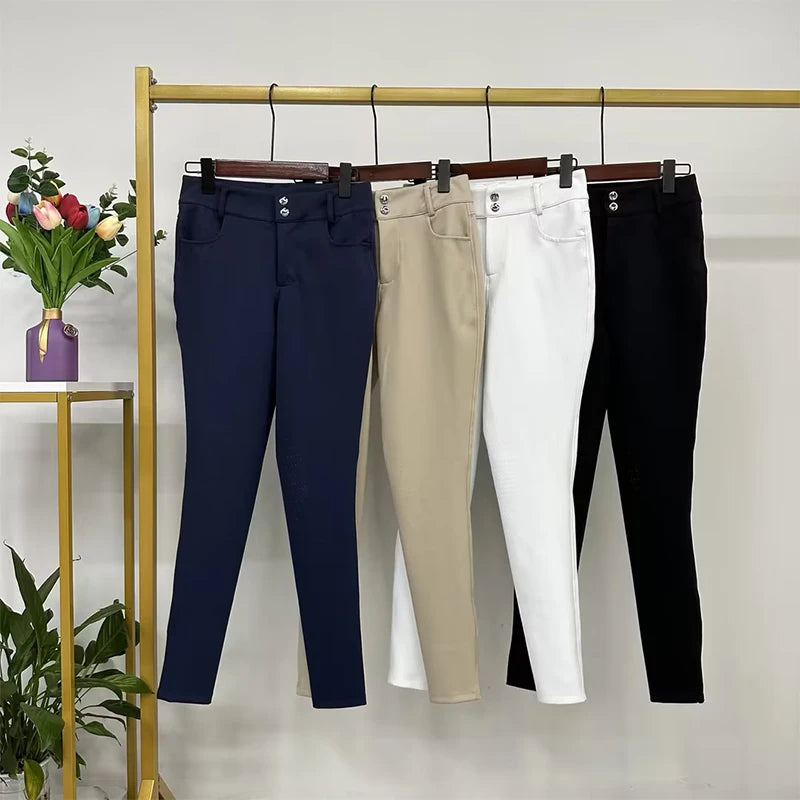 Knee Seat Silicone Women Equestrian Clothing Breeches High Quality Horse Riding Pants Breeches Knee Grips Leggings