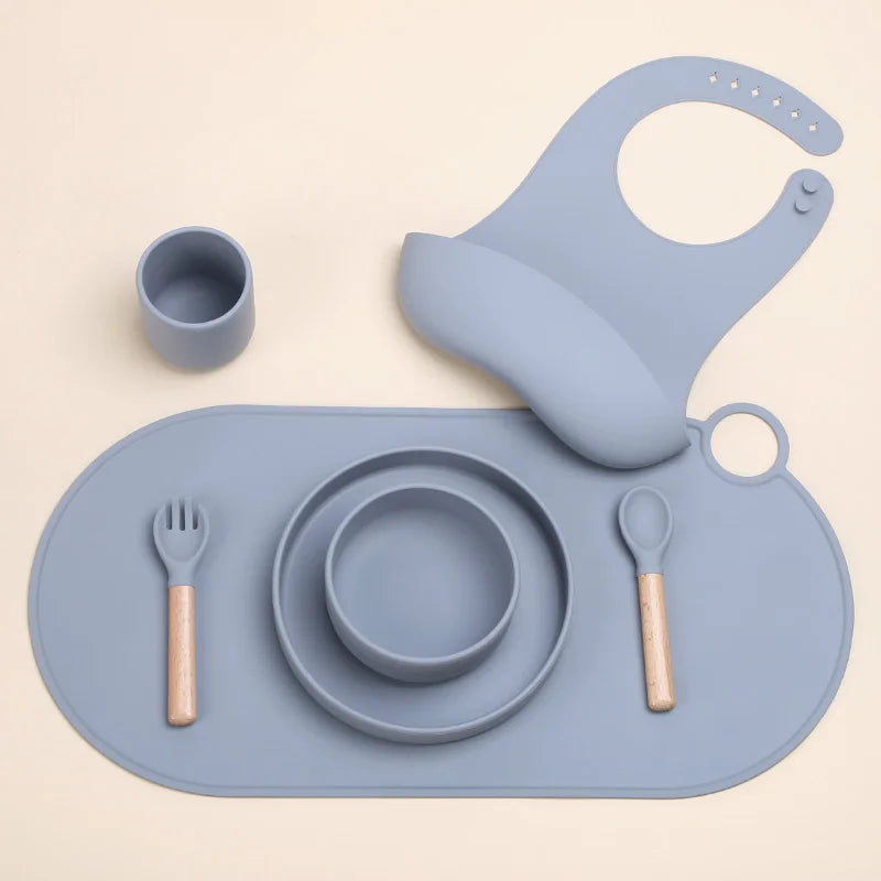 Customize Logo Pattern BPA Free Slip Heat Resistant Resistant Kids Dining Table Place Mat Baby Silicone Placemat