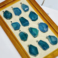 Original Polished Aquamarine with Crystal Pendant Handmade Elegant Craft