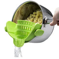 Adjustable Silicone Clip Pot Strainer Pasta