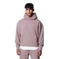 Custom Logo Men's Heavyweight Sweatshirt Set Vintage Style Embroidery Technique Fall Comfort Knit Kangaroo Pocket Hoodie Set