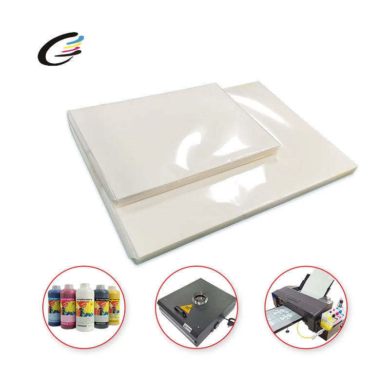 Fcolor A3 A4 A3+ Sheet DTF PET Film High Transfer Film for Epson L1800 Printer
