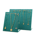 Green OEM Microfiber Beauty Luxury Pendant Necklace Display Jewelry Green Velvet Display Stand
