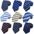 Custom Jacquard Woven Polyester Lattice Neck Ties for Men Luxury Stripe Neck Tie