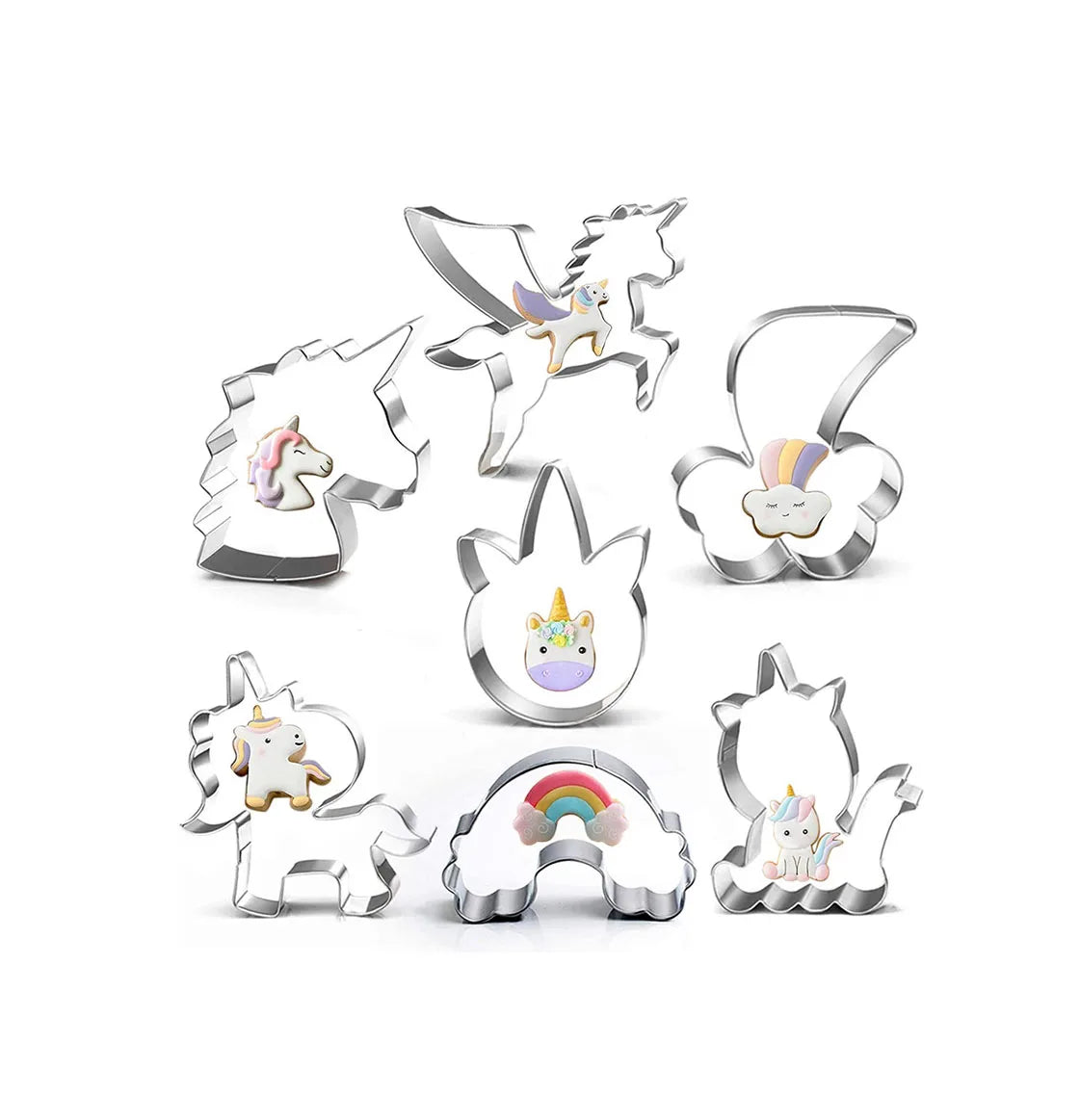 Multi Shape Unicorn Cookie Molds Baking Tools Stainless Steel Cookie Cutter
