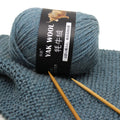 Hot Sale Medium Thick Coat Scarf Vest Set Hand Knitted Ring Spun Yak Wool Yarn Cotton/Acrylic Dyed Pattern Recycled for Sewing