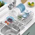 Extensible Carbon Steel Dish Drying Racks for Kitchen Sink Counter Storage Holders & Racks