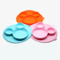 Carton Silicone Sustainable Modern Dinner Plate for Kids Dining 23.2cm Diameter All-Season Use