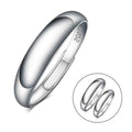 Wholesale Romantic Rhodium Plated Sterling Silver Stackable Chunky Rings for Women-Wedding & Party Occasions