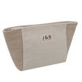 Large Capacity Jute Cotton Natural Organizer Bag Custom Quality Makeup Cosmetic Canvas Packaging Gift Bag Factory OEM