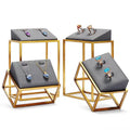 DOC Wholesale Jewelry Display Stand with Metal Luxury Design Jewelry Mannequin Jewelry Display Set