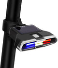 Bicycle Rear Light LED Red Blue White Solar Rechargeable IPX7 Waterproof 7 Modes Safety Light Road MTB Night Riding