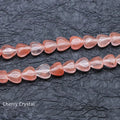 Diy Watermelon Quartz Smooth Stone Beads Strands Tourmaline Loose Beads Natural Stone for DIY Bracelet Necklace Jewelry