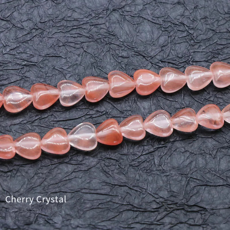 Diy Watermelon Quartz Smooth Stone Beads Strands Tourmaline Loose Beads Natural Stone for DIY Bracelet Necklace Jewelry