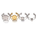 Stainless Steel Ring Setting Golden Steel Color Rose Gold Ring Empty Setting DIY Ring Jewelry Accessories