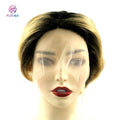 Short Daily Smooth and Soft Good Texture100% Virgin Human Hair Frontal T Lace Wigs for Women