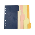 A5 A6 6 Holes 5-Tab Binder Dividers Insertable Multicolor Index Dividers Big Tabs Index Page