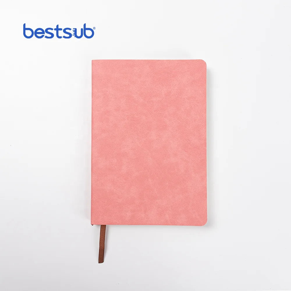 BestSub Wholesale New Hot Selling Products Custom Pink Sublimation Blanks PU Leather Printed Notebook Budget Binder