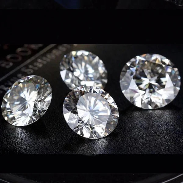 Factory Price  GRA Certificate White DEF VVS Round Cut Synthetic Moissanite for Jewelry Making