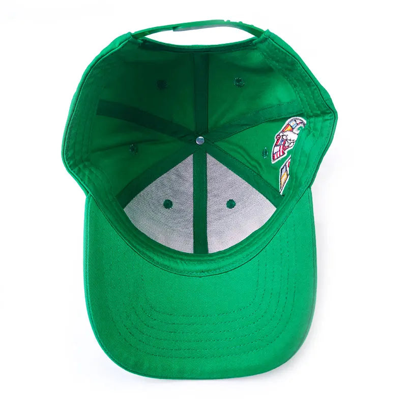 Green Golf Caps Summer Custom Sport Classics Dad Hats 3D Embroidered Hats