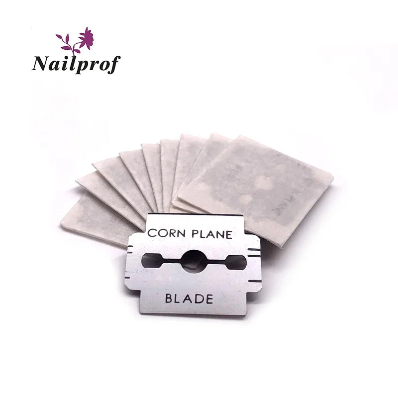 Nailprof Corn Cutter Shaver Blades Stainless Steel Foot & Toe Rasp Skin Care Replacement Pedicure for Finger