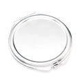 65mm Custom Printing Design Metal Pocket Mirror Magnification 2x Yes Foldable Makeup Small Mirror Stainless Iron Compact Mirror