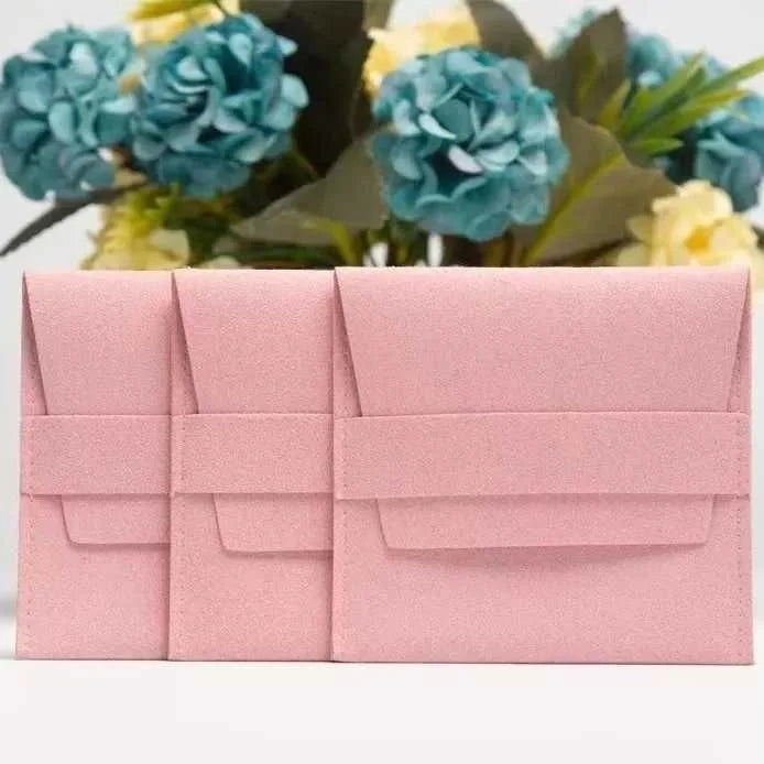 2026 Custom Luxury Microfiber Jewelry Pouch Luxury Display Band for Bracelet Necklace Jewelry Packaging New Packaging Printing