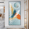 Custom Picture Living Room Wall Decoration Home Feather Poster Decoration Crystal Porcelain Painting