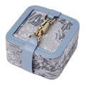 Jewelry Box with Embroidered logo Small Jewelry Box Embroidered Mini Cute Mini Floral Embroidered Jewelry Box