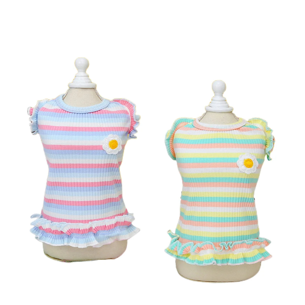 2023 Hot Sale S M L XL XXL Spring Autumn Color Polyester Cotton Loose Pet Striped Undershirt Vest Jacket