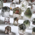 Wholesale Natural Polished Energy Wand Green Phantom Quartz Chorite Crystal Point Tower