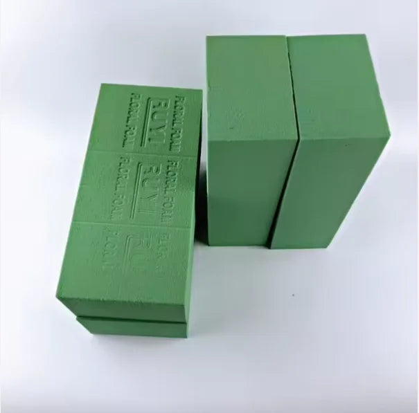 Hot Selling Arrangement Oasis Floral Sponge Foam Floristry Brick Blocks Green Dry Flower Mud for Artificial Flowers Floral Foam