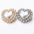 Wholesale Pearl Button With Shank Heart Shank Button Sew on Button DIY Accessories Embellishment LSRB1233