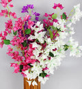 AF0410 Wholesale Wedding Home Decoration Silk Bougainvillea Single Stem Artificial Spray Bougainvillea Flower