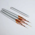 Custom Color and Logo Kolinsky Nail Brush Nail Art Liner Brushes 5 Pcs 25mm 11mm Nail Art Brushes