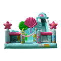Party Rental Equipment Mermaid Themed Bouncy Castle Inflatable Large Bounce House with Slide