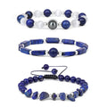 Wholesale 3pcs/set Natural Stone Bracelet for Women Fashion Jewelry Handmade Braided Adjustable Beaded Bracelets Set