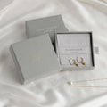 PandaSew Luxury Custom logo Printed Paper Packaging Jewelry Box & Microfiber Jewelry Pouch