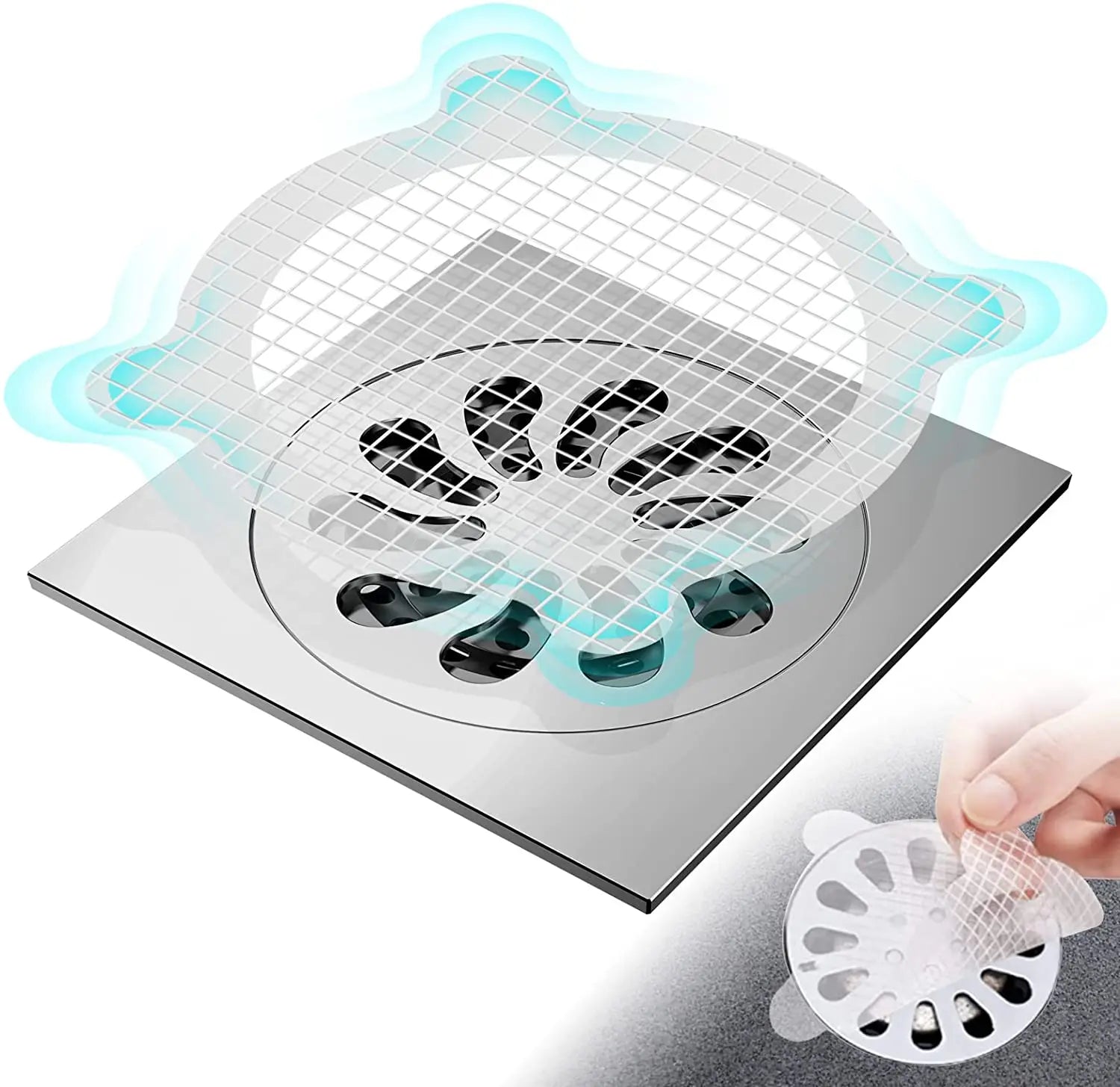 30 Pack Disposable Hair Catchers Strengthen Paste Hair Catcher Drain for Shower Bathtubs Kitchen