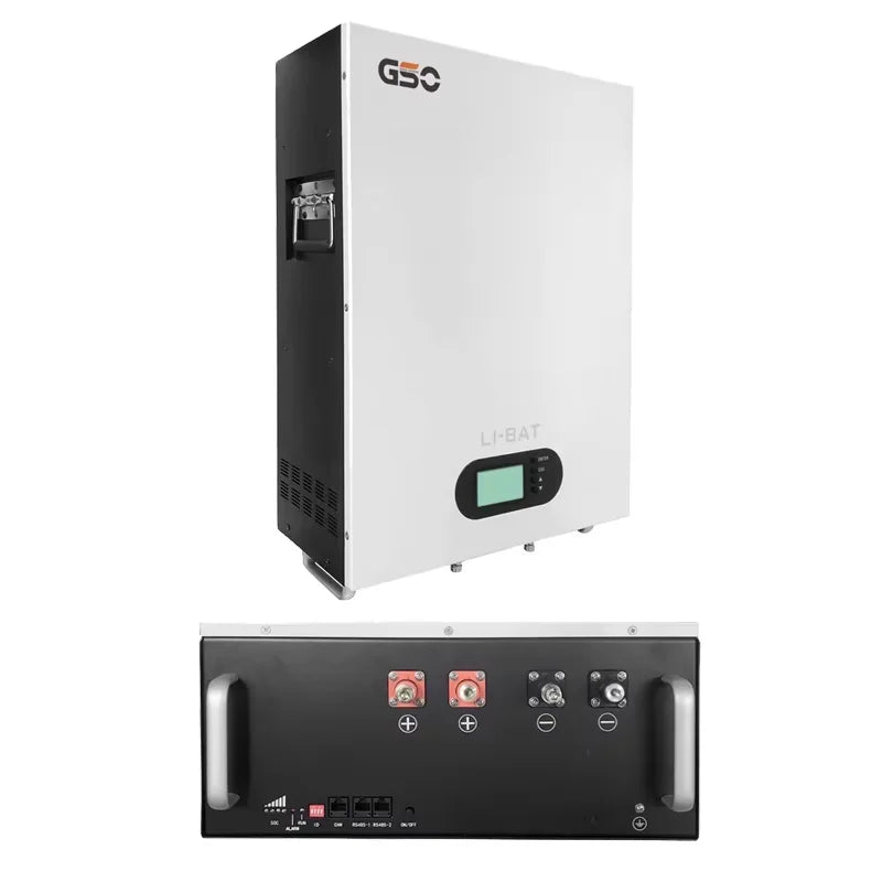 GSO Lifepo4 Battery Wall Mounted Battery 48v 100Ah 200AH Lithium Battery for Solar System 5KW 10KW