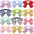 Hot Sale Grid Wholesale Custom Bowtie Adjustable Pet Dog Tie Collar Neck Bow Ties