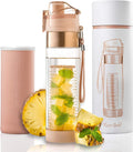 Fruit Infuser Water Bottle Gift Box Unique Stylish Design and Insulating Sleeve 24oz