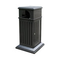 Custom Big Outdoor Metal Garbage Receptacle Trash Can Outside Garden Street Recycle Waste Bin Patio Commercial Steel Dustbin