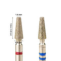 3*7mm Rotary Bur Burrs Safety  Professional Wholesale Tapered Barrel  Efile Manicure Cuticle Russian Diamond Nail Drill Bits