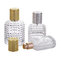 Professional Perfume Bottle Supplier Clear Luxury Gemstone 30ml 50ml Man Glass Perfume Bottles Empty