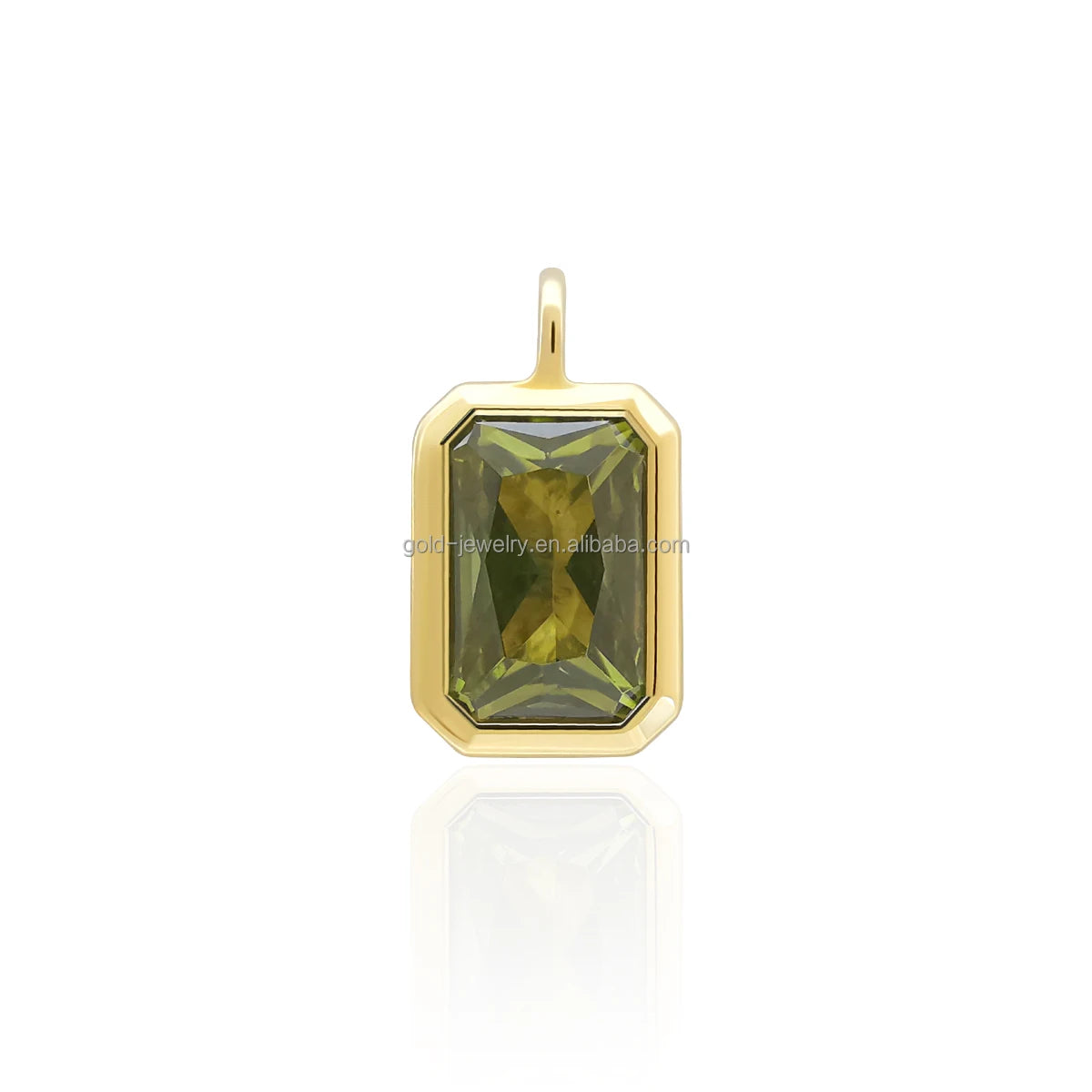 Pure Gold Jewelry DIY Colorful Zircon Paved Charms Pendant for Earring Necklace Bracelet Making