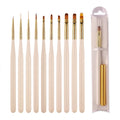 Customized Kolinsky Synthetic Nylon Matte Art Dotting Nail Brush Set Painting Uv Gel Liner Nail Brush