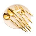 Elegant Premium 304 Stainless Steel Silverware Set Customized Hotel Gold Flatware for Luxurious Dining for Parties and Dinners