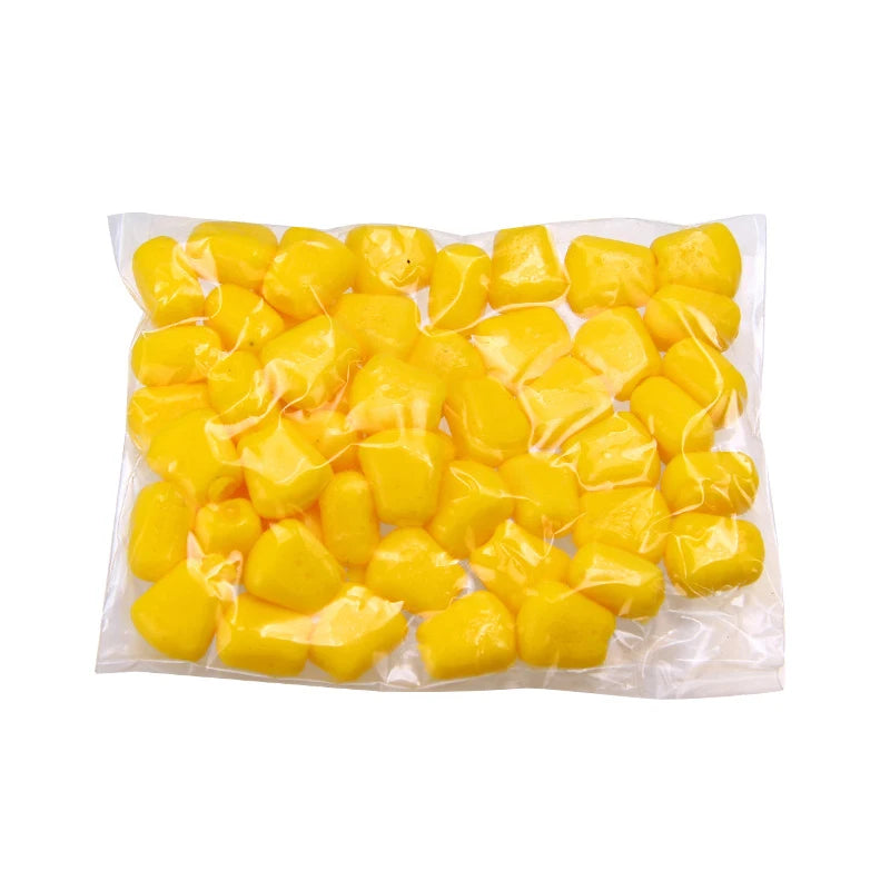 50pcs Luya Soft Bait Simulation Floating Water Corn Kernels Fragrance Bait Sea Fishing Freshwater Outdoor Fishing Gear